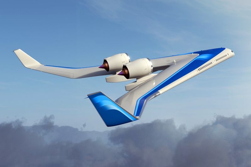 概念性“ 单翼V型”飞机