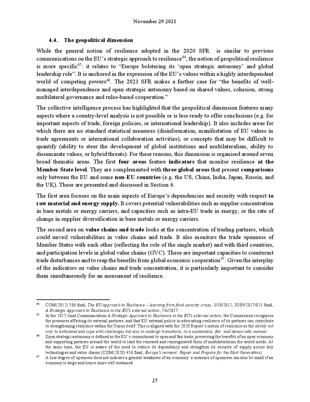 欧盟委员会：社会和经济、绿色、数字、地缘政治弹性报告