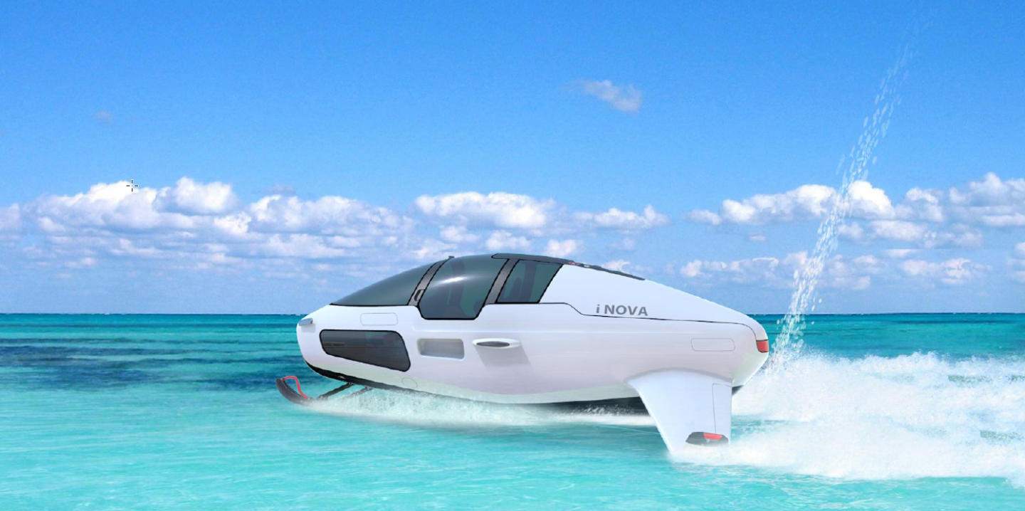 是水翼船又是潜水艇:水中可供氧,水深50米时速43km