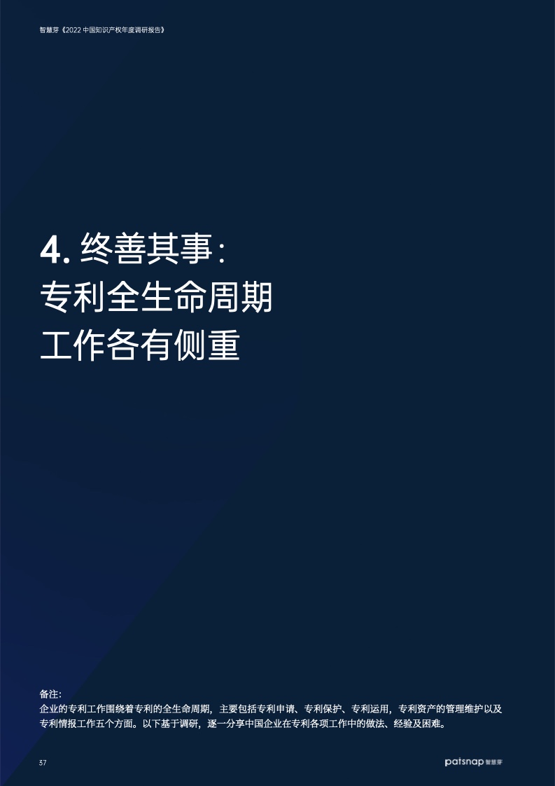 智慧芽：2022中国知识产权年度调研报告