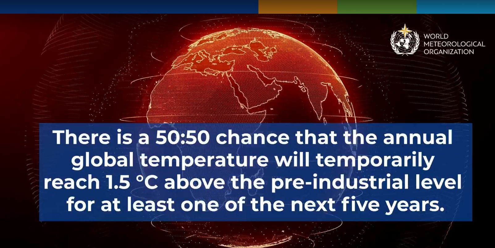 世界气象组织：未来五年全球气温暂时达到1.5摄氏度阈值的概率为50:50