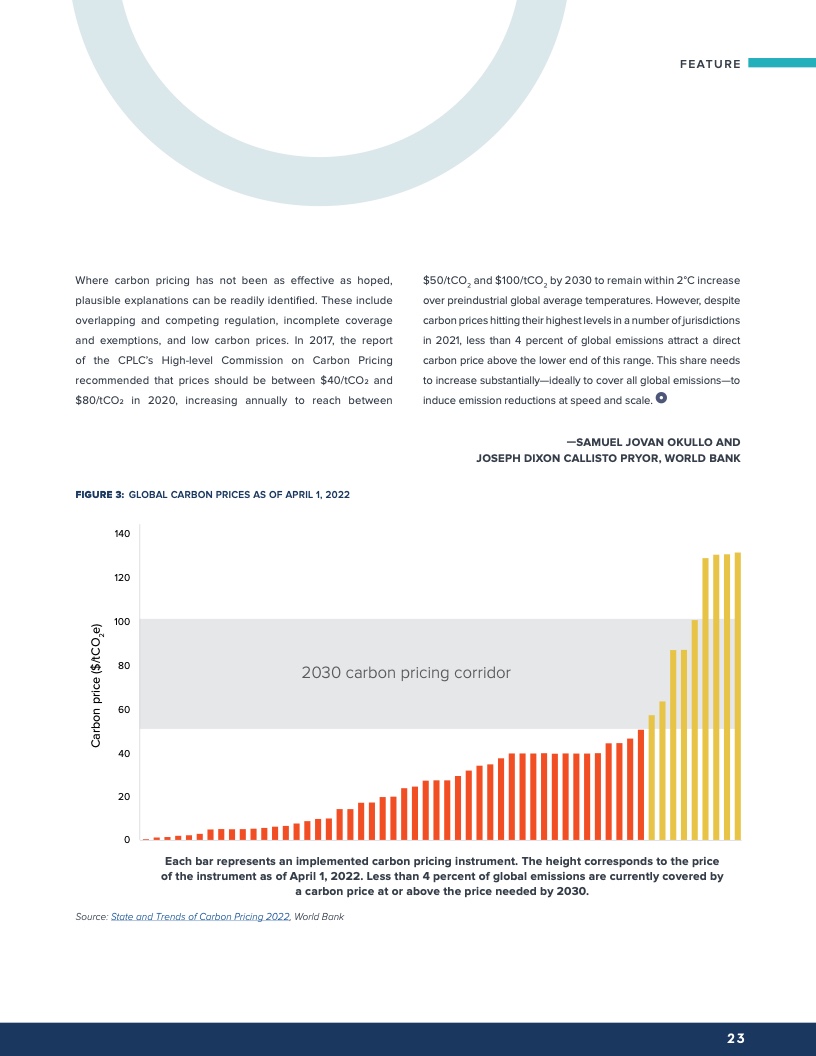 世界银行：2021-2022年碳定价领导联盟报告