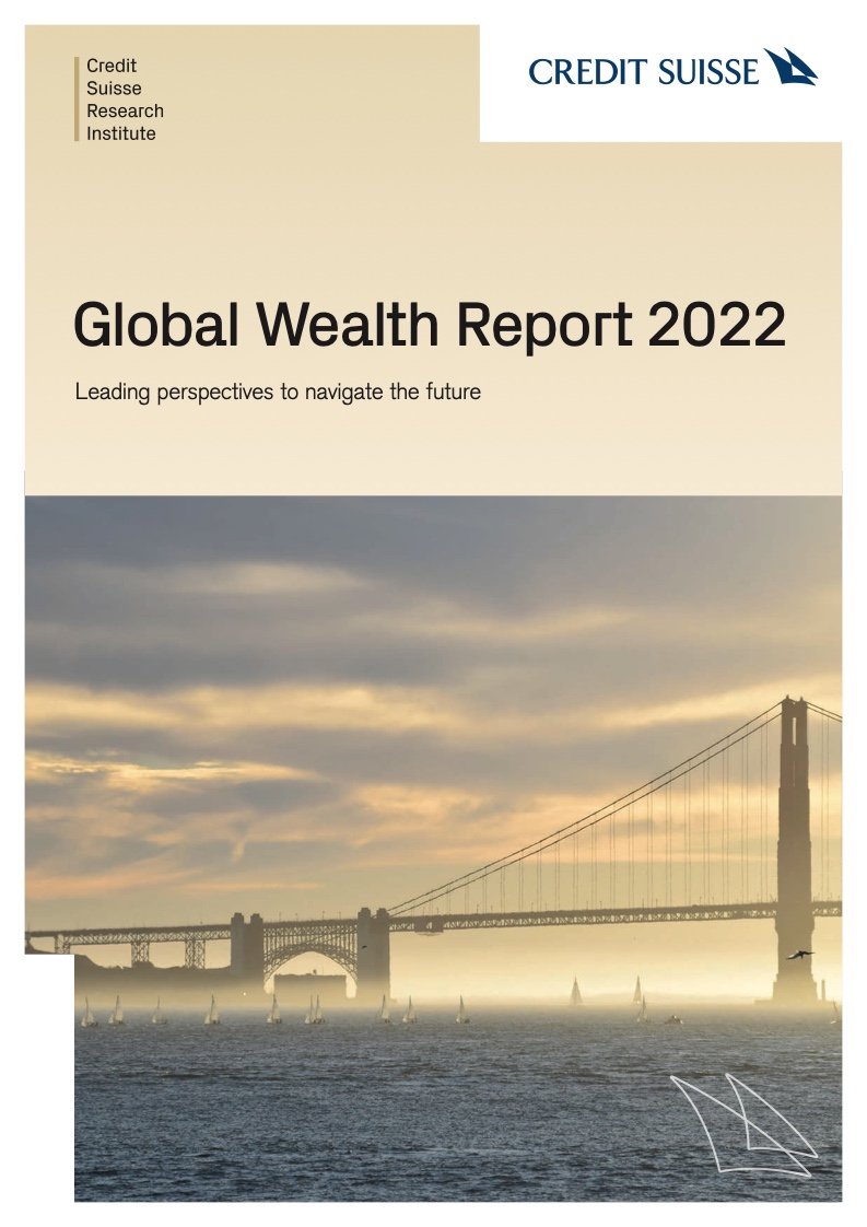 Credit Suisse：2022全球财富报告