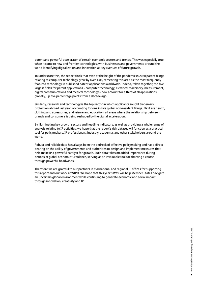 WIPO：2022年世界知识产权指标报告（185页）