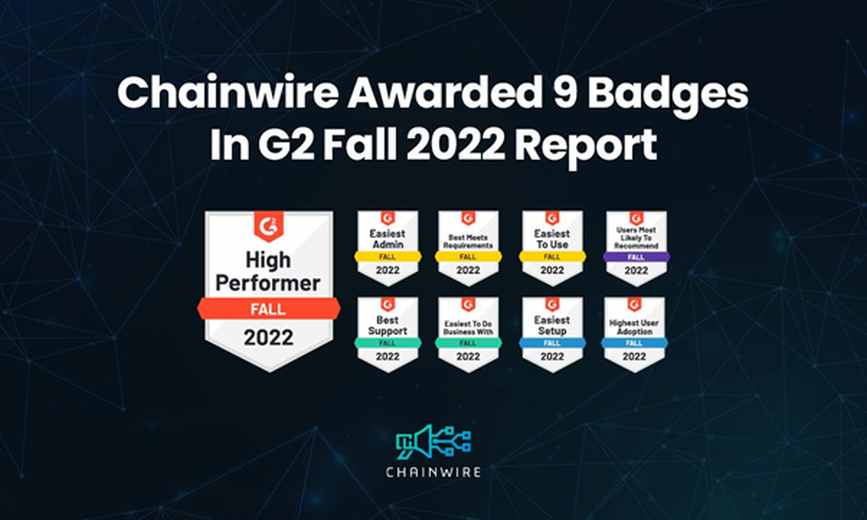 Crypto Newswire 服务 Chainwire 获得 G2 认可并授予九个优秀徽章
