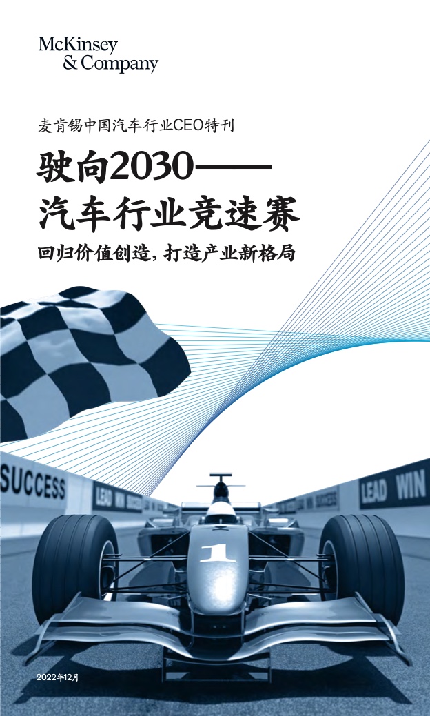 麦肯锡：2023年中国汽车行业CEO特刊