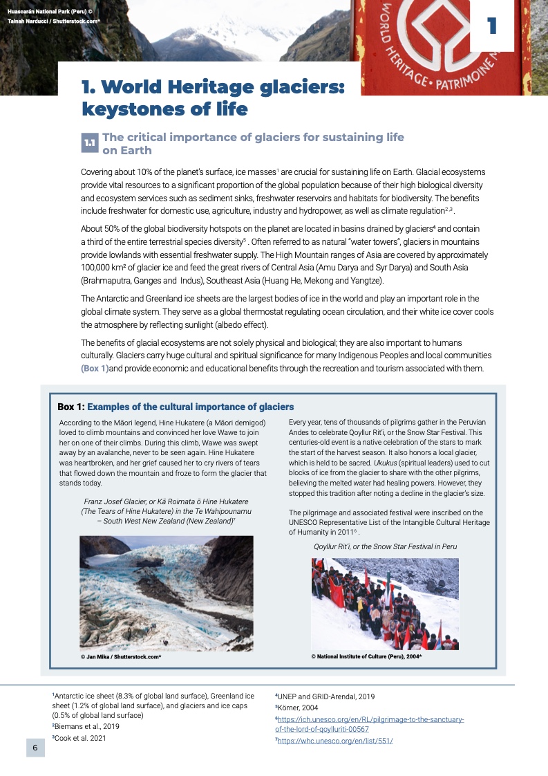 联合国教科文组织：2022年世界遗产地冰川报告