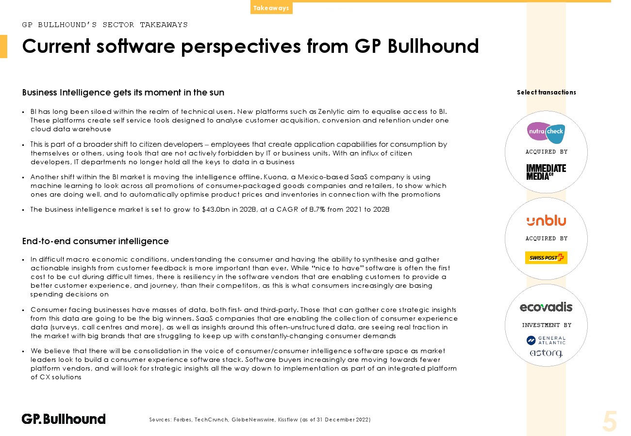 GP Bullhound：2022年第四季度软件报告