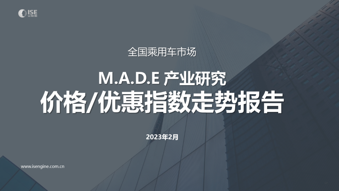 安路勤：2023年2月M.A.D.E产业研究·价格/优惠指数走势分析