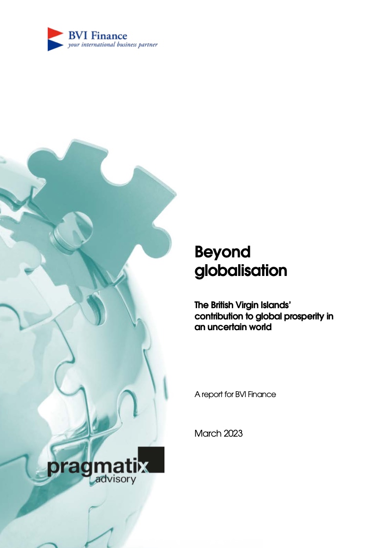 超越全球化：英属维尔京群岛在不确定的世界中对全球繁荣的贡献