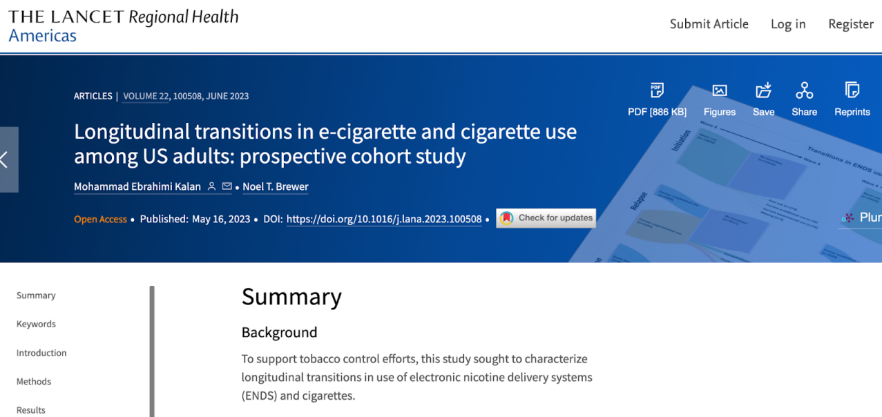 美国吸烟率又降了！《柳叶刀》和美国CDC共同认可电子烟戒烟潜力