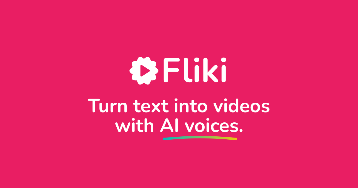 Fliki：用人工智能彻底改变内容创作（文字转视频，链接转视频 ，更多...）