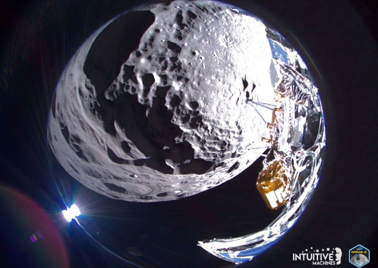 时隔 52 年后，第一艘私人月球着陆器奥德修斯在月球表面历史性着陆