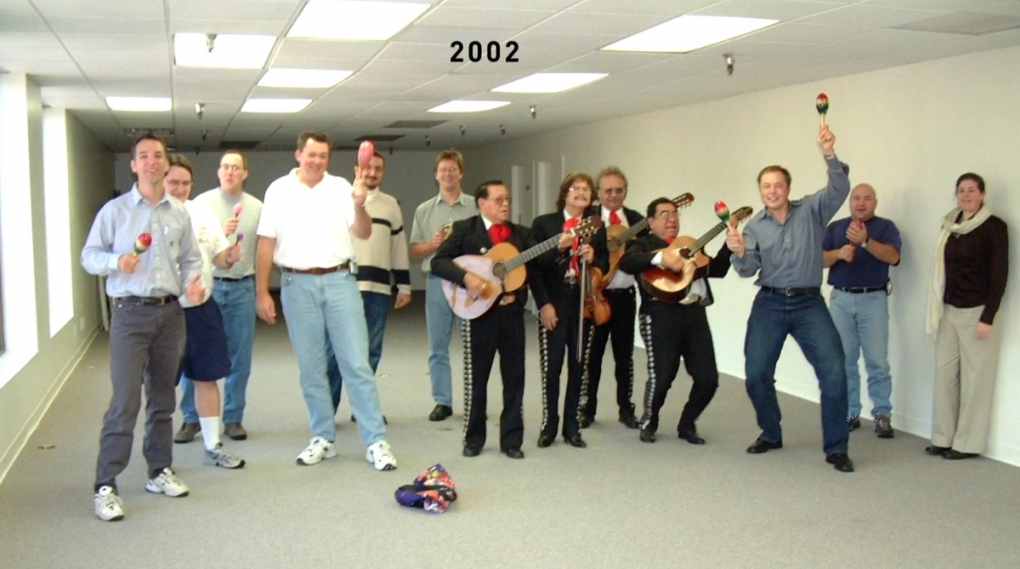 Elon Musk and SpaceX Team in 2002