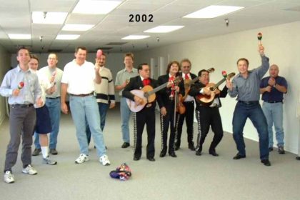 Elon Musk and SpaceX Team in 2002