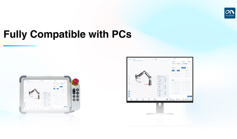 Flexiv 表示其新的示教器和软件与所有 PC 兼容