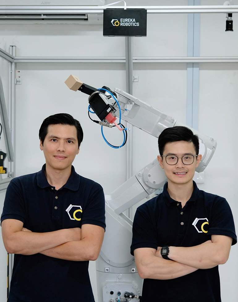 Eureka co-founders Dr. Pham Quang Cuong (left) and Dr. Hung Pham. Source: Eureka Robotics