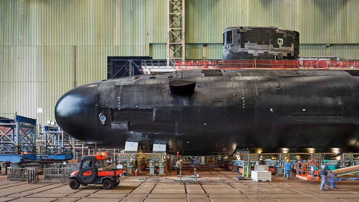 photo-of-part-of-a-large-black-submarine