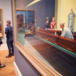 An Edward Hopper painting inside a Museum