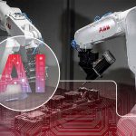 ABB Robotics 正在与 T-Robotics 和 Mbodi 合作，使他们的机器人（如上图所示）更加自主、直观、适应性和高效。