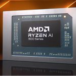 AMD Ryzen AI 300 系列处理器示意圖。