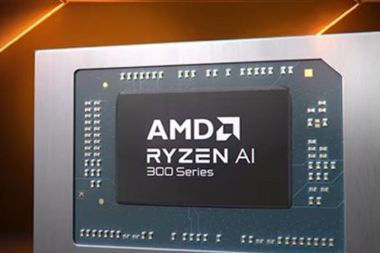 AMD Ryzen AI 300 系列处理器示意圖。