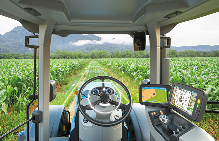 Automation such as this self-driving tractor can improve agriculture yields, says HELAKUBEL.