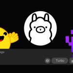 拥抱脸、Ollama和LM Studio的标志围绕着AI模型的提示栏