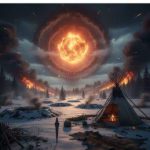 彗星空爆引发年轻干旱期的假想图