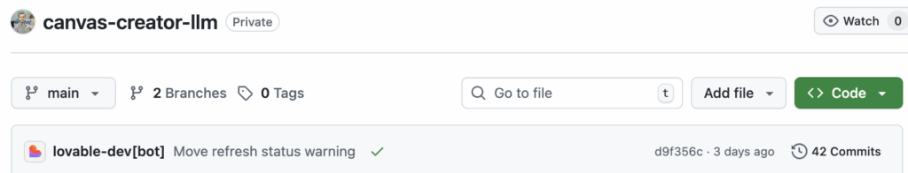 GitHub集成界面示例