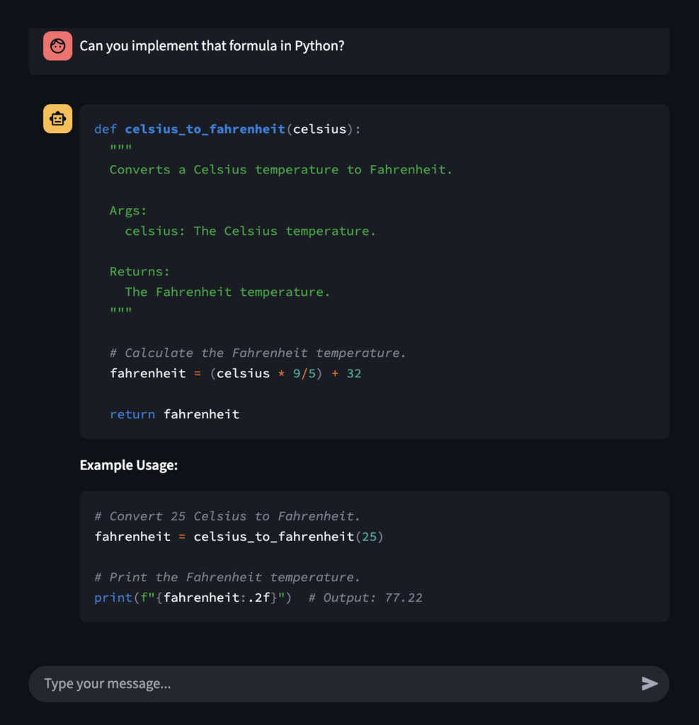 图2：Streamlit后续问答界面