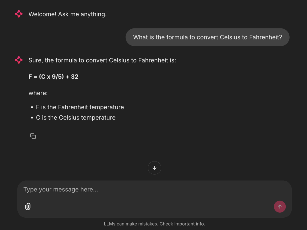 图3：Chainlit初始问答界面