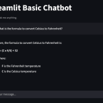 图1：Streamlit初始问答界面