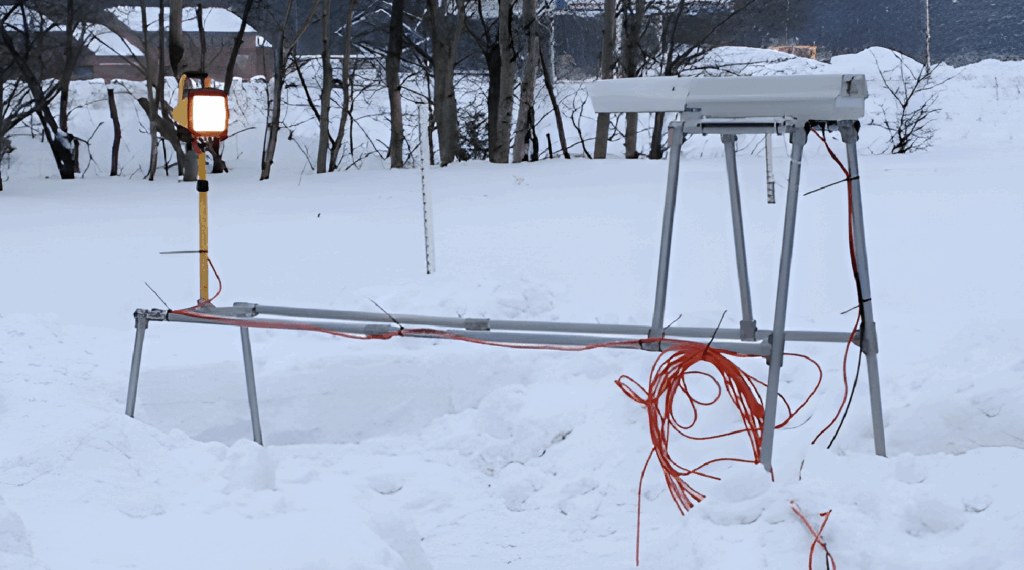 图2：PIP仪器在密歇根州马凯特市的设置（摄像头和灯泡）