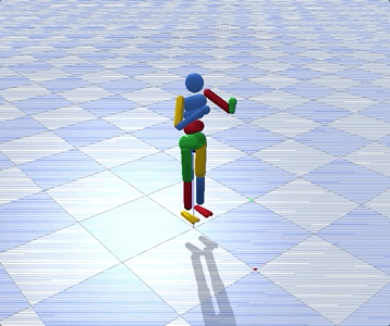 一个在PyBullet中创建的立方体可视化效果