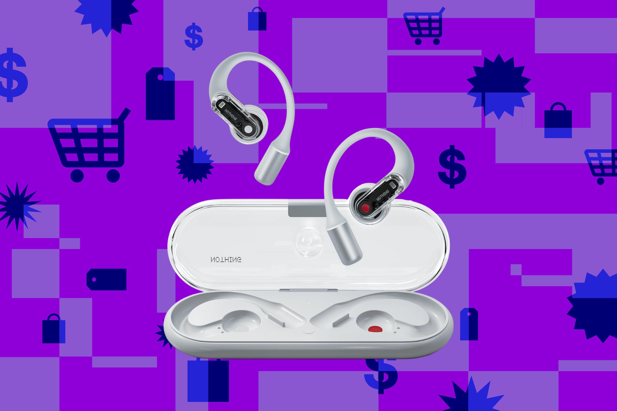 Nothing Ear Open 开放式耳塞限时回归百元以下:安全聆听,通勤运动两不误!