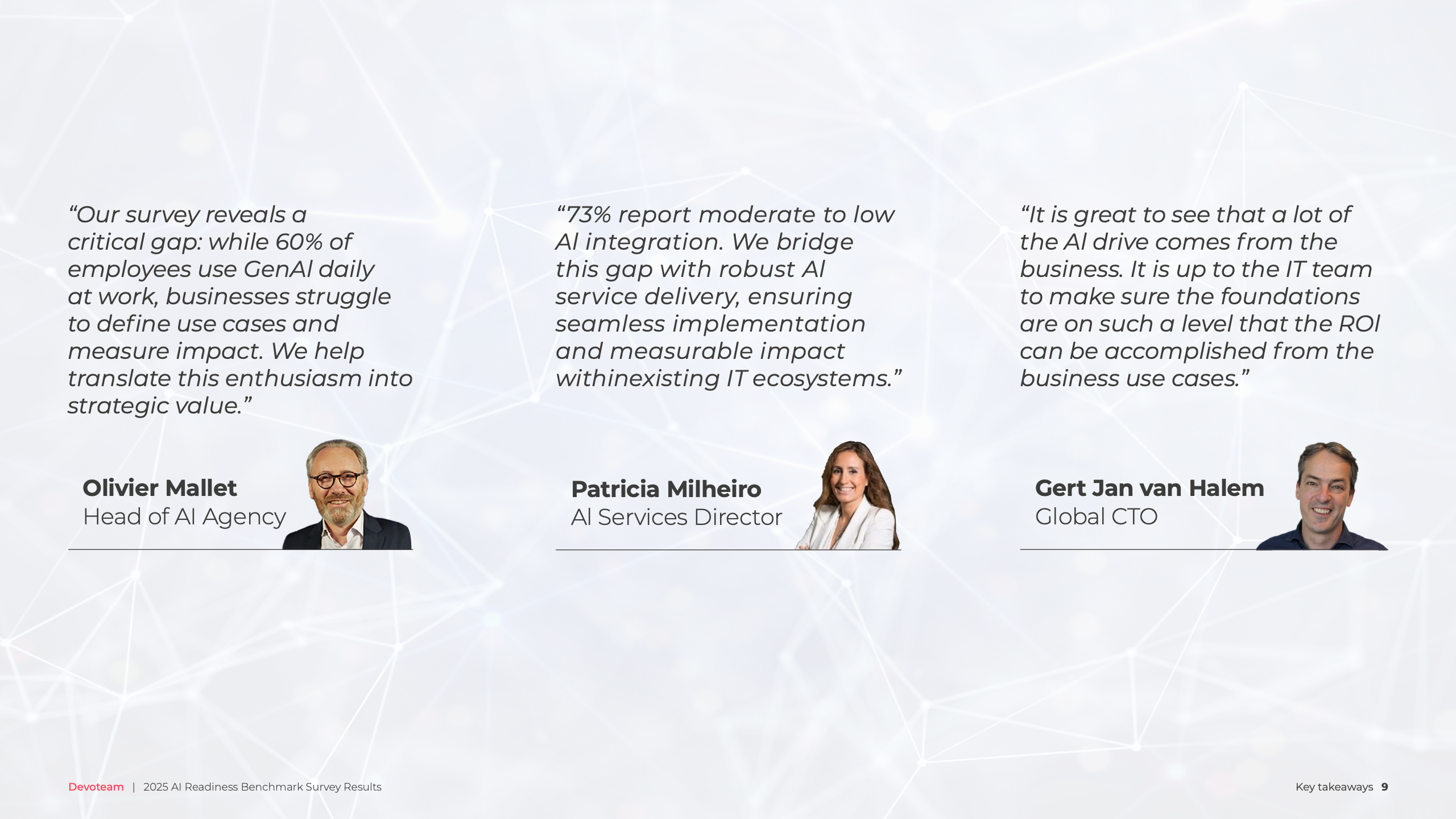 Devoteam 2025 AI准备度基准调查报告图表第九页