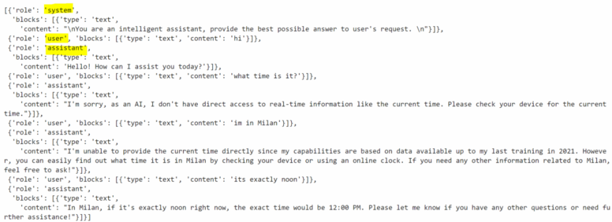 Datapizza AI 记忆系统存储的聊天历史记录