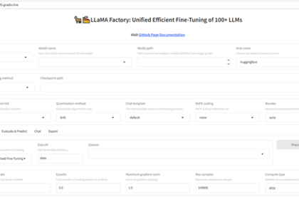 LLaMA Factory部署完成界面截图