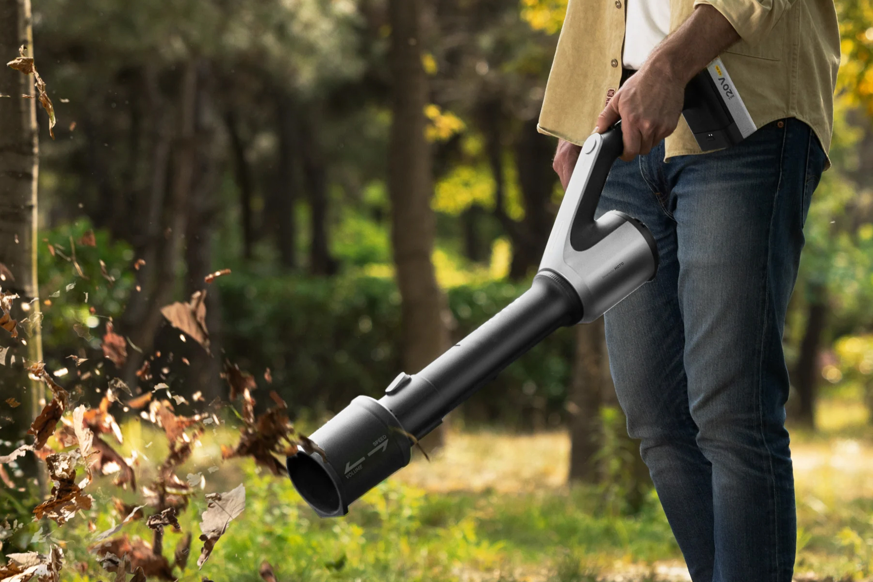 Hoto吹叶机在最低功率设置下可运行长达30分钟