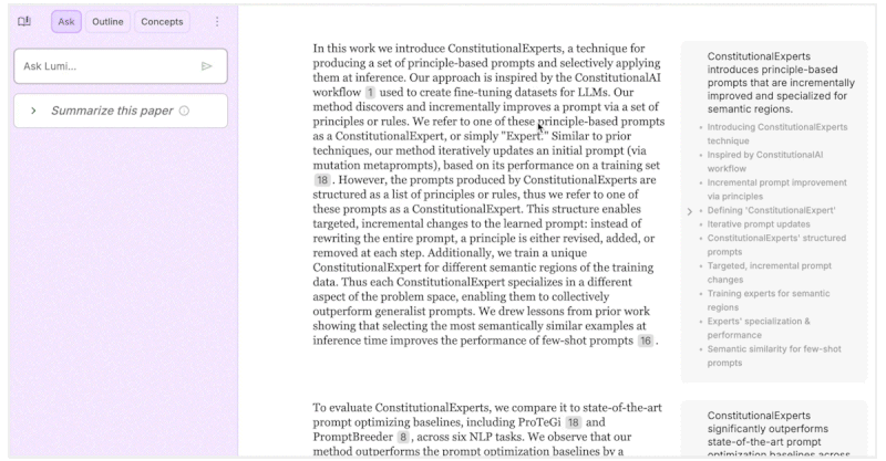 图7:Lumi中可用的解释文本和解释图像选项