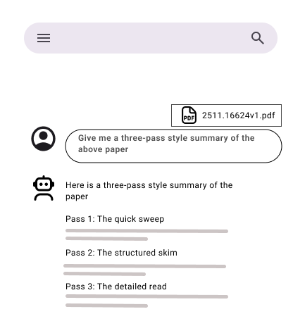 图3:使用三遍阅读法提示词让LLM总结论文