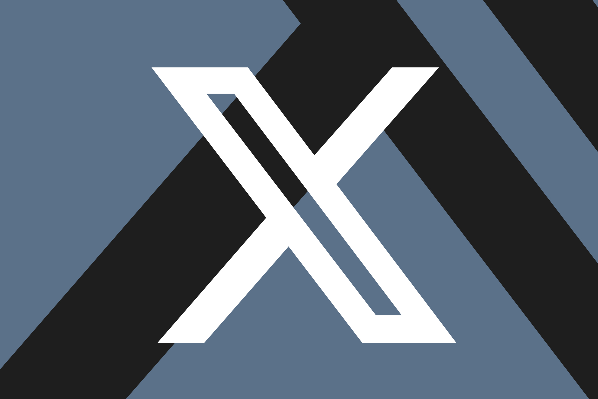 X平台标志与欧盟旗帜